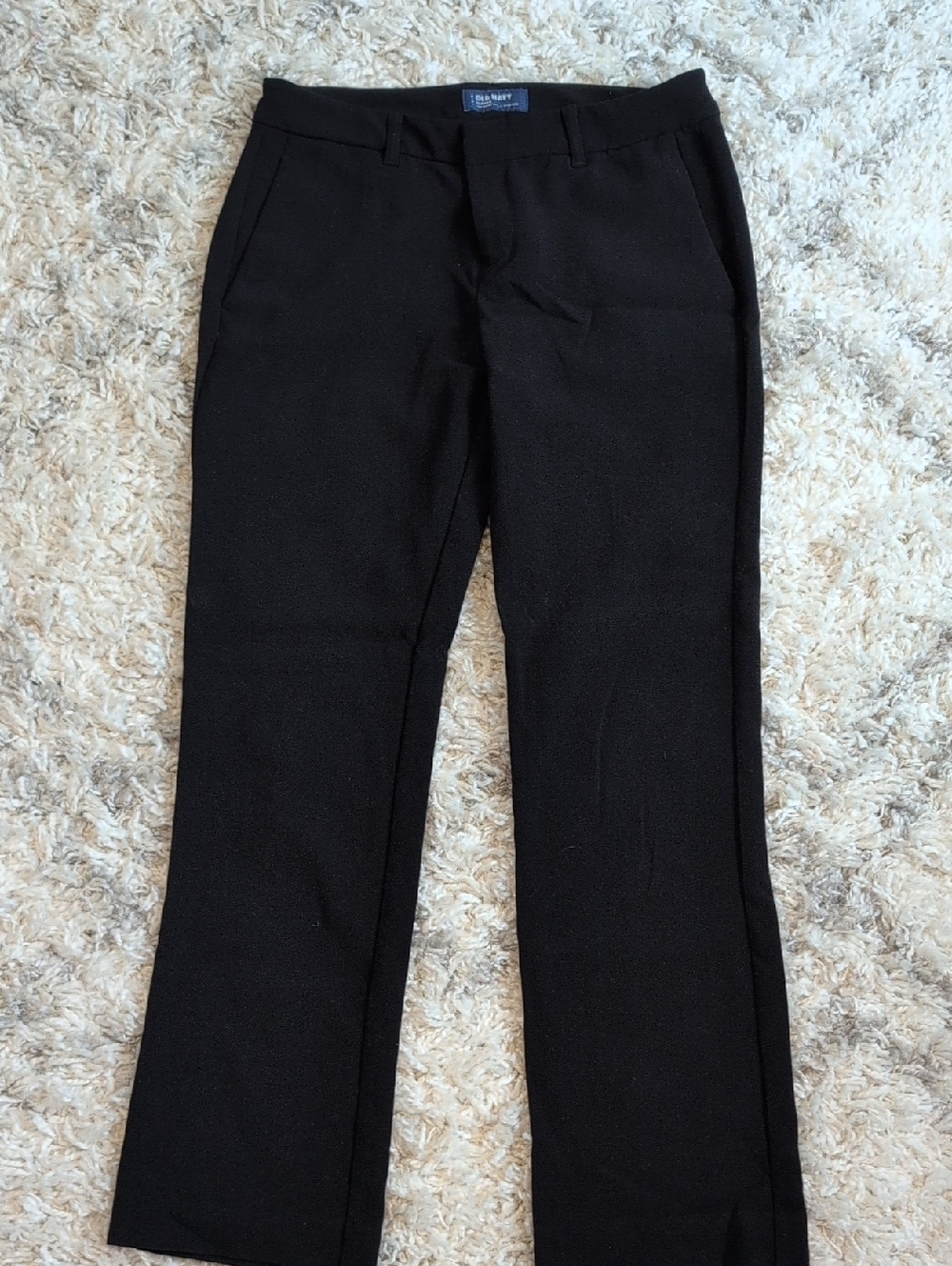 Old Navy Women's Black Dress Pants – Tailored Straight Leg, Size 6